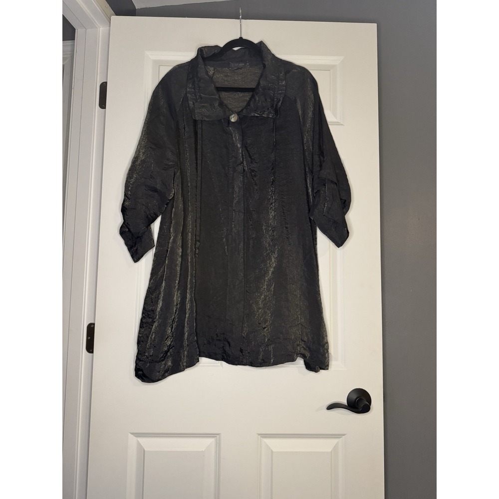 Cut Loose Swing Jacket Medium Gray Metallic